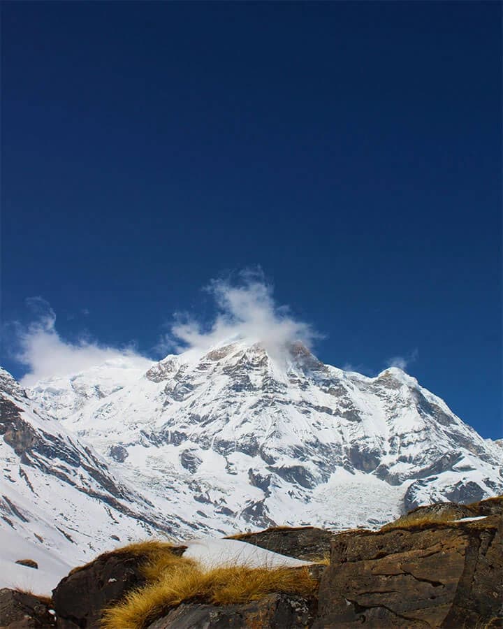 View of Annapurna from Annapurna Base Camp
