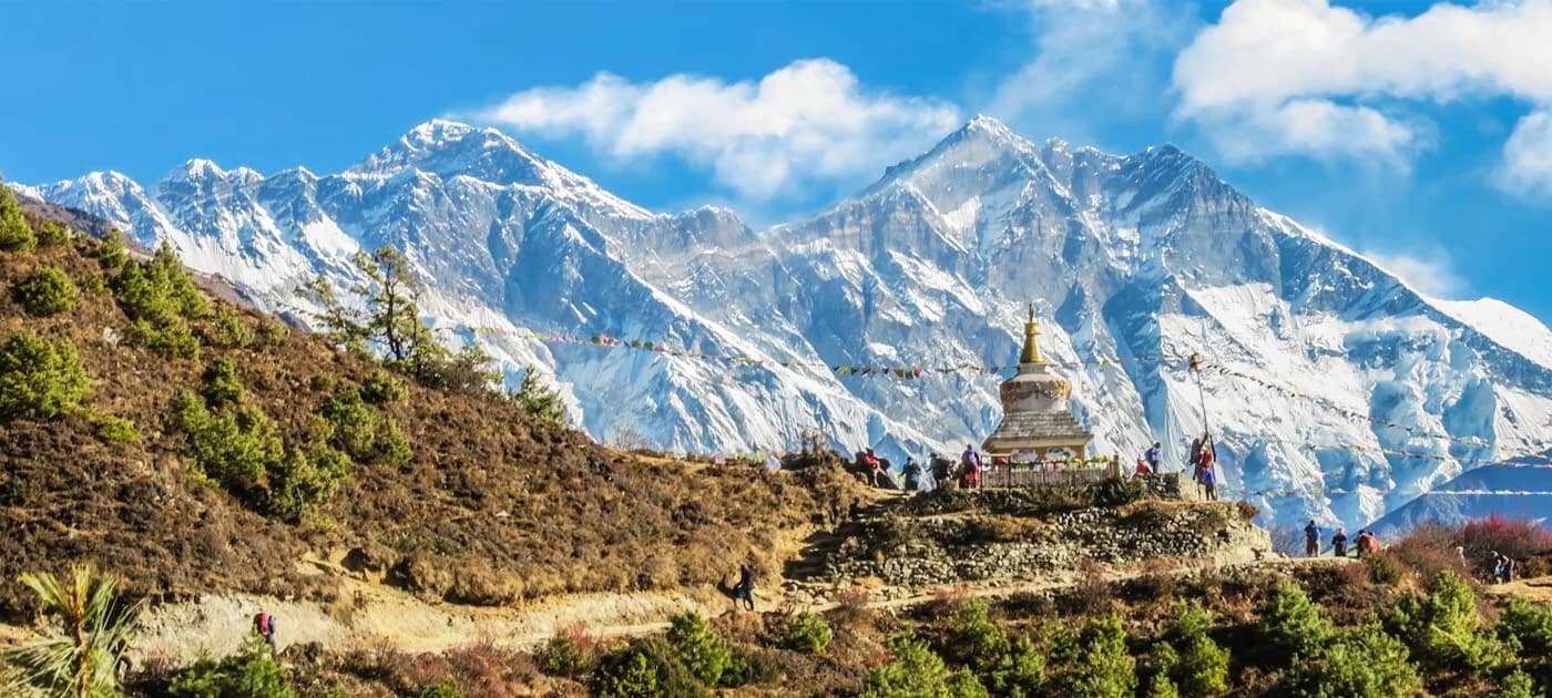 View from one the way to namche