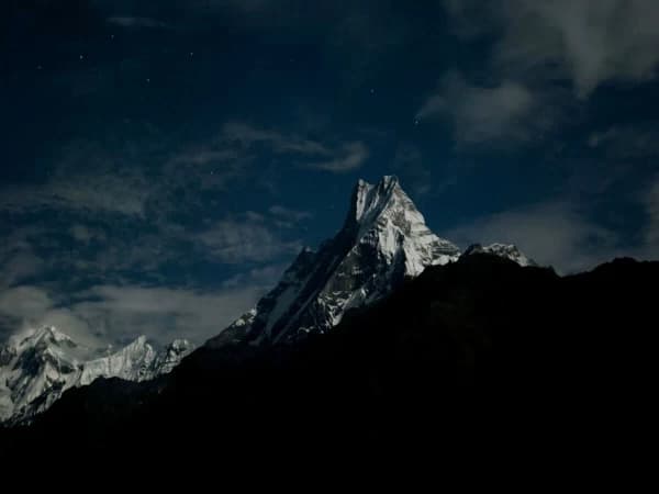 View Of Machhapuchhre From Chhomrong